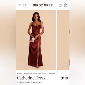 Birdy Grey Catherine Dress Cabernet